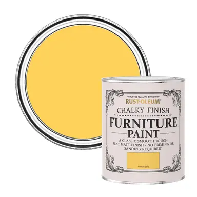 RUST-OLEUM CHALKY FURNITURE PAINT LEMON JELLY 750ML