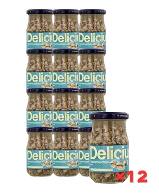 Delicius Venusmuscheln ohne Schale in Salzlake 195 g X 12