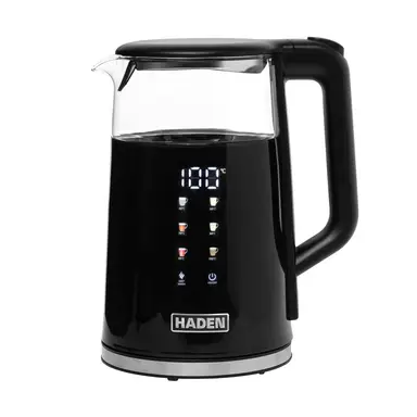 Haden Sensor Kettle, Digital Touch Screen, 1.7L, Variable Temperature, Black - 212931