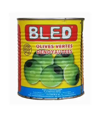 Bled groene olijven 830 g (zonder pit)