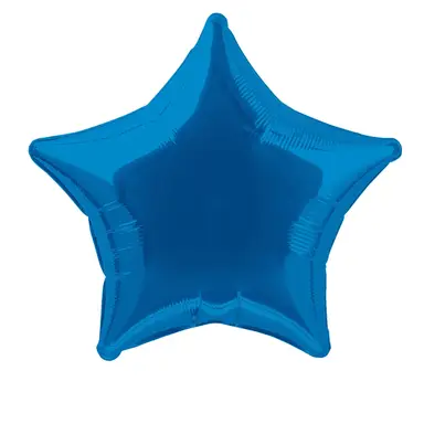 Unique Party Star Foil Balloon, Royal Blue, 50cm