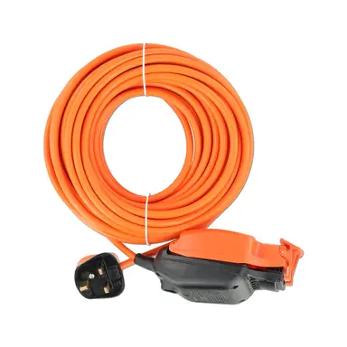 Morrisons 13 AMP 1 GANG EXTENSION LEAD WITH CABLE TIDY 15M