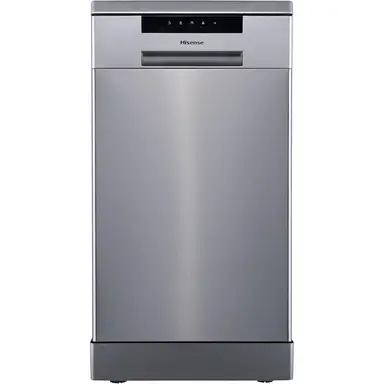 Hisense HS523E15XUK 45cm Freestanding Slimline Dishwasher - 9 Place Settings - Stainless Steel - E Rated