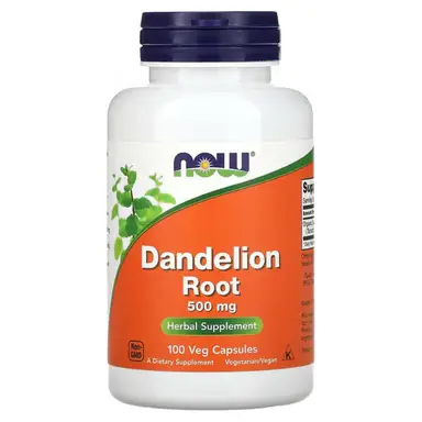 NOW Foods Dandelion Root, 500mg - 100 Vegan Capsules