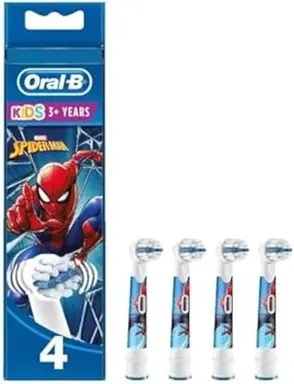 Oral-B Pro Kids Spiderman Elektrische Zahnbürstenköpfe 4er Pack Sanfte Reinigung