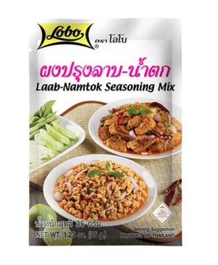 Lobo Seasoning Mix Laab-Namtok Bag 30 G