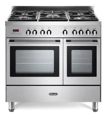 DeLonghi DTR906-DF 90cm Dual Fuel Range Cooker, Stainless Steel, B Rated