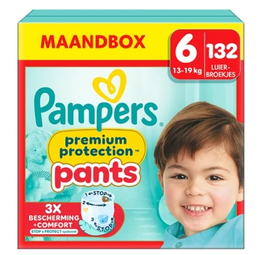 Pampers Premium Protection Pants Maat 6 – 132 Luierbroekjes (Voordeelverpakking)