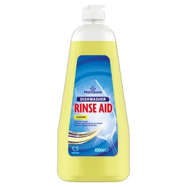 Morrisons Lemon Dishwasher Rinse Aid 400ml