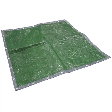 Faithfull Heavy Duty Tarpaulin Green/Silver 18 x 18ft