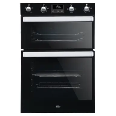 Belling BEL BI902FP Double Electric Built-In Oven, Black, A Rated