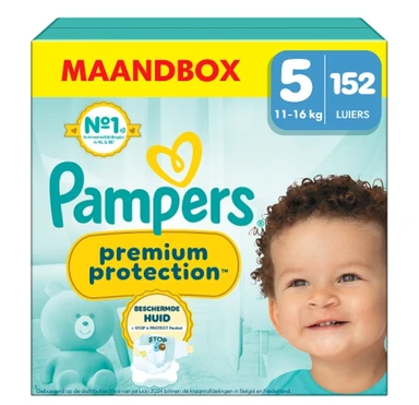 Pampers Premium Protection Luiers Maat 5 – 152 Luiers (Voordeelverpakking)
