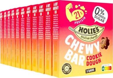 Holie's Chewy bar Cookie Dough 11 pack x 3 bars