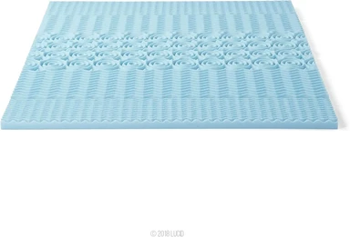 EGO HOME Topper 140 x 200cm, 7cm Height 7-Zone Mattress Topper Made of Foam, CertiPUR EU Certified, Mattress Topper 140 x 200cm without Cover for Box Spring Bed, Mattresses, Sofa Bed