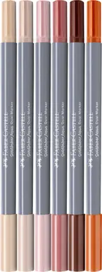 Faber-Castell Goldfaber Aqua Dual Marker, Wallet of 6, Protrait