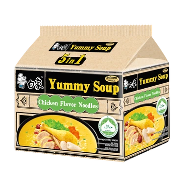 Baixiang Heerlijke Soep Halal Oude Kippennoedelsoep 96g*5