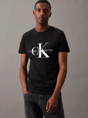Calvin Klein slim monogram T-shirt - zwart L