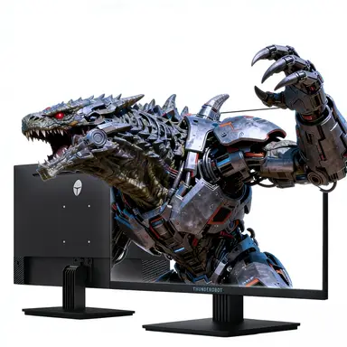Thunderobot 23.8-inch 1080p 240Hz Fast IPS Low Blue Light HDR 300 nits Height-Adjustable & Rotatable Gaming Monitor ZF24F240-GL