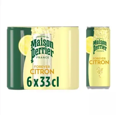 MAISON PERRIER Forever Boisson pétillante saveur citron - 6 x 33 cl
