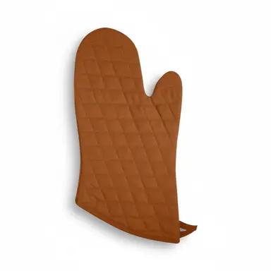 Dexam Single Oven Glove Love Colour 100% Cotton Terracotta