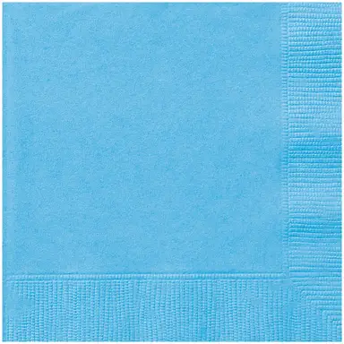 Unique Party Lunch Napkins, Powder Blue, 20 Pack