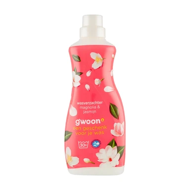 G'woon Wasverzachter magnolia & jasmijn, fles 750 ml