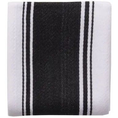 Dexam Tea Towel Love Colour Striped 100% Cotton Black 46x71cm