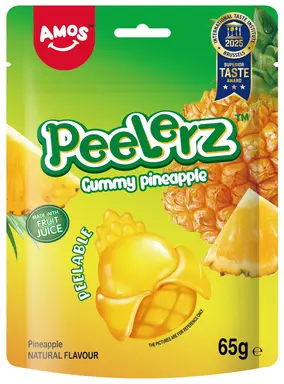Amos Peelerz Gummy Pineapple 65g