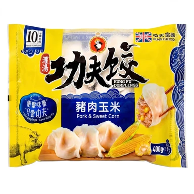 Kung Fu  Pork & Sweet Corn Dumplings 400g