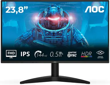 AOC 24B36X 24" IPS Full HD 144Hz 0.5ms Adaptive Sync Gaming Monitor