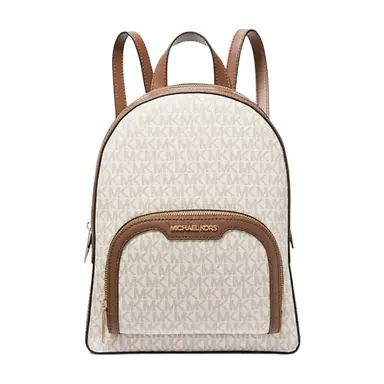 MICHAEL KORS JAYCEE Sac à dos Logo Moyen - Vanille