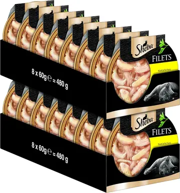 Sheba Schale Filets Natürliches Huhn 16 x 60 g