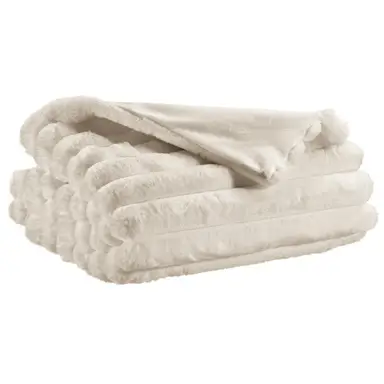 VIVARAISE Plaid Alice neige - 180 x 260 cm