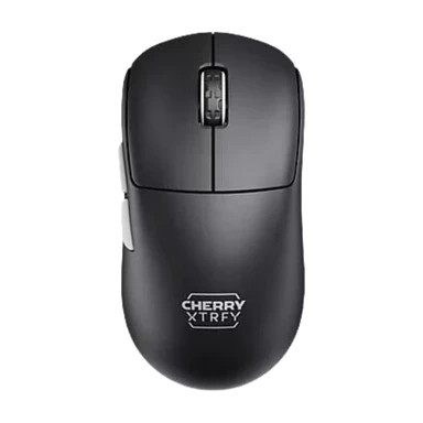 CHERRY XTRFY M68 Pro kabellose Gaming-Maus, ultraleistungsstarkes 8K, symmetrisches Design, 2,4‑GHz‑RF, Pixart 3395‑Sensor, ultraleichtes 55 g, wiederaufladbar bis zu 90 Stunden – Schwarz