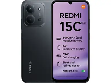 Xiaomi Redmi 15C 5G 4+256 Go - Noir minuit