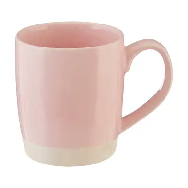 Maison by Premier Glazed Finish Mug Pink & White 372ml 