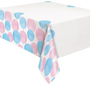 Unique Party Plastic Table Cover, Gender Reveal, 1.37 x 2.13m