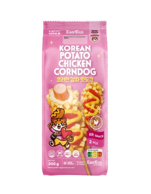 Easteco Rengi Korean Chicken Corndogs with Potato 2pcs 200g