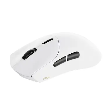 RAPOO VT7 MAX Wireless Gaming Mouse， True 8K Wireless Polling Rate， 53g Lightweight， Up to 750 Hr Battery， Nordic nRF54L15 MCU， 120-Million Optical Switch， 10 Programmable Buttons， Macro Enabled - White