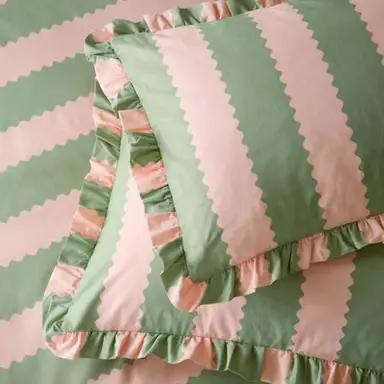Wylder Pillowcase Pair Bridie Pink/Green