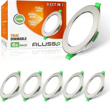  Alusso Luminaire encastré LED, 230 V, 10 W, 800 LM