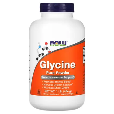 NOW Foods Glycine Sleep Calm Powder - 454g