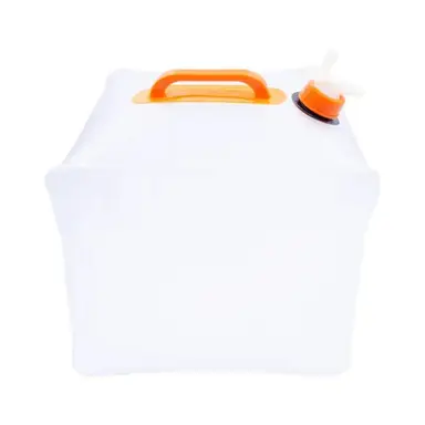 Milestone Camping Water Carrier with Tap Collapsible Clear 15L