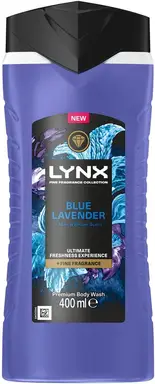 Lynx Fine Fragrance Collection Premium Body Wash Blue Lavender 400ml