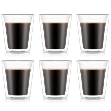 Bodum CANTEEN - Set of 6 Glasses 0.2L - Double Wall - Medium