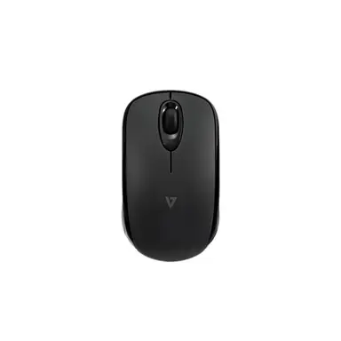 V7 MW150BT Compact Bluetooth 5.2 Mouse with 24-Month Battery Life, Ambidextrous Design, 1000 DPI Optical Sensor, and Included AAA Batteries