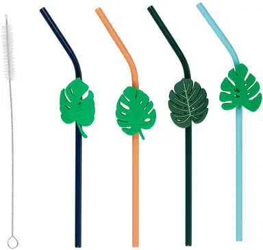 Alpina Drinking straws 5pc with brush