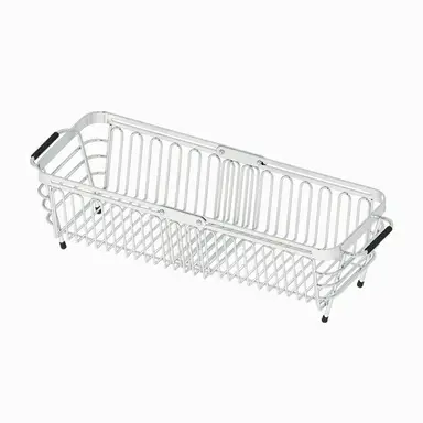 Maxcook Dish Drying Rack in Sink Over The Sink Colander Strainer Basket 304 Stainless Steel Expandable Colander Strainer Middle Size For Strain， Drain， Rinse Vegetables， Fruits， 29-44*15.5*10.5cm  MCZW1231, New Year Sale , Top gift picks