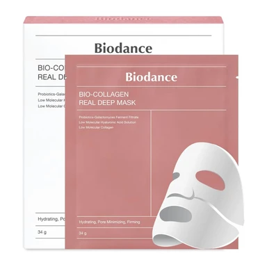 BioDance Bio-Kollagen Tiefenwirksame Gesichtsmaske 34 g x 4 Stück