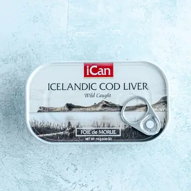 iCan Tinned Cod Liver In Its Own Oil x1, 115g